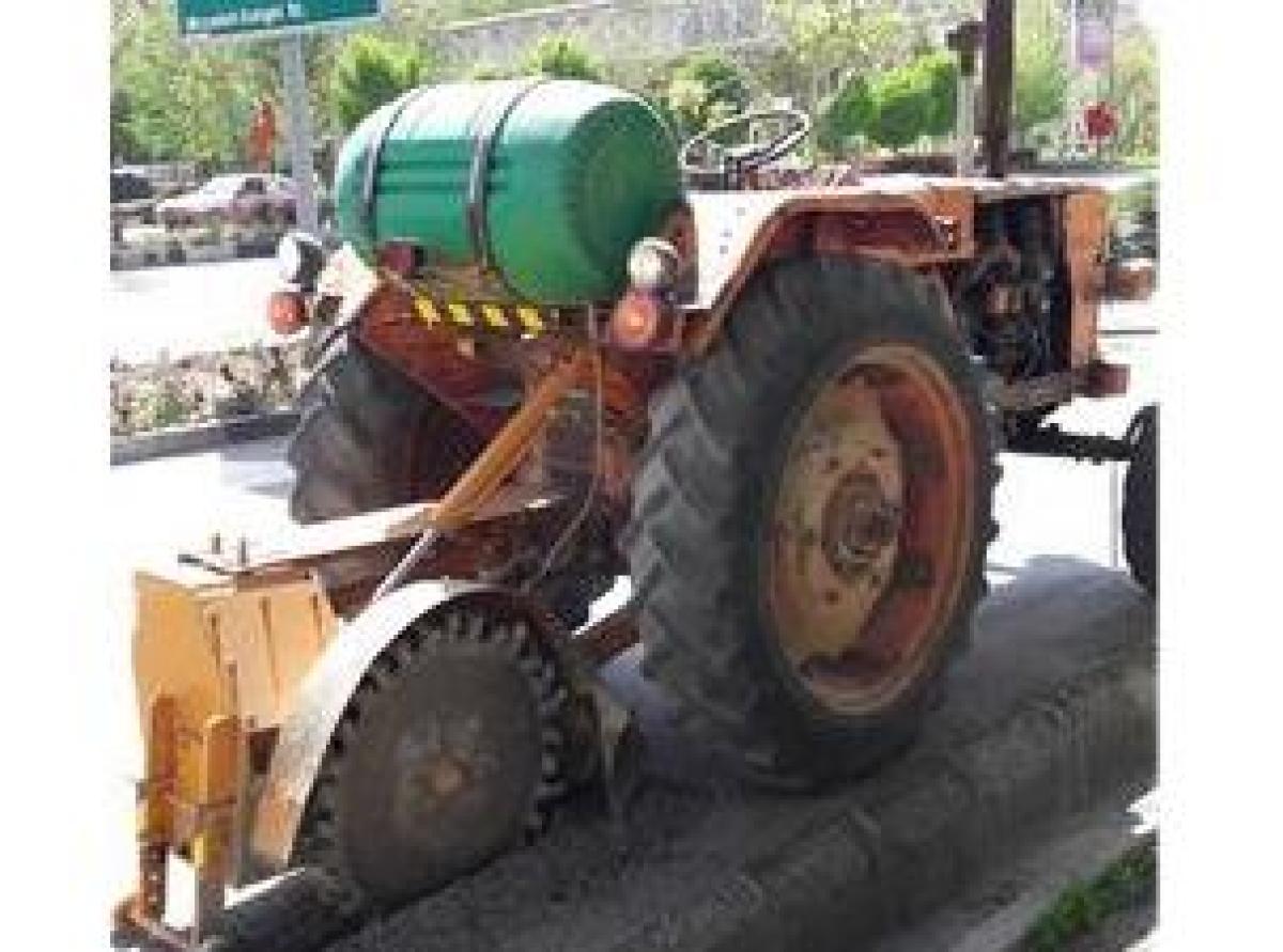 برش آسفالت , نصب کاتربروی تراکتور, کاتر آسفالت بر