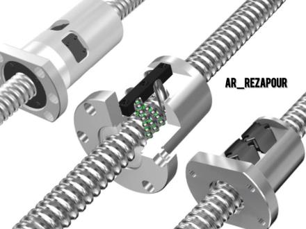 بال اسکرو روسی و چینی ball screw .قطعات CNC