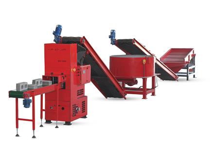 دستگاه آجر پازلی و بلوک پازلی مجهز به ربات خودبردار