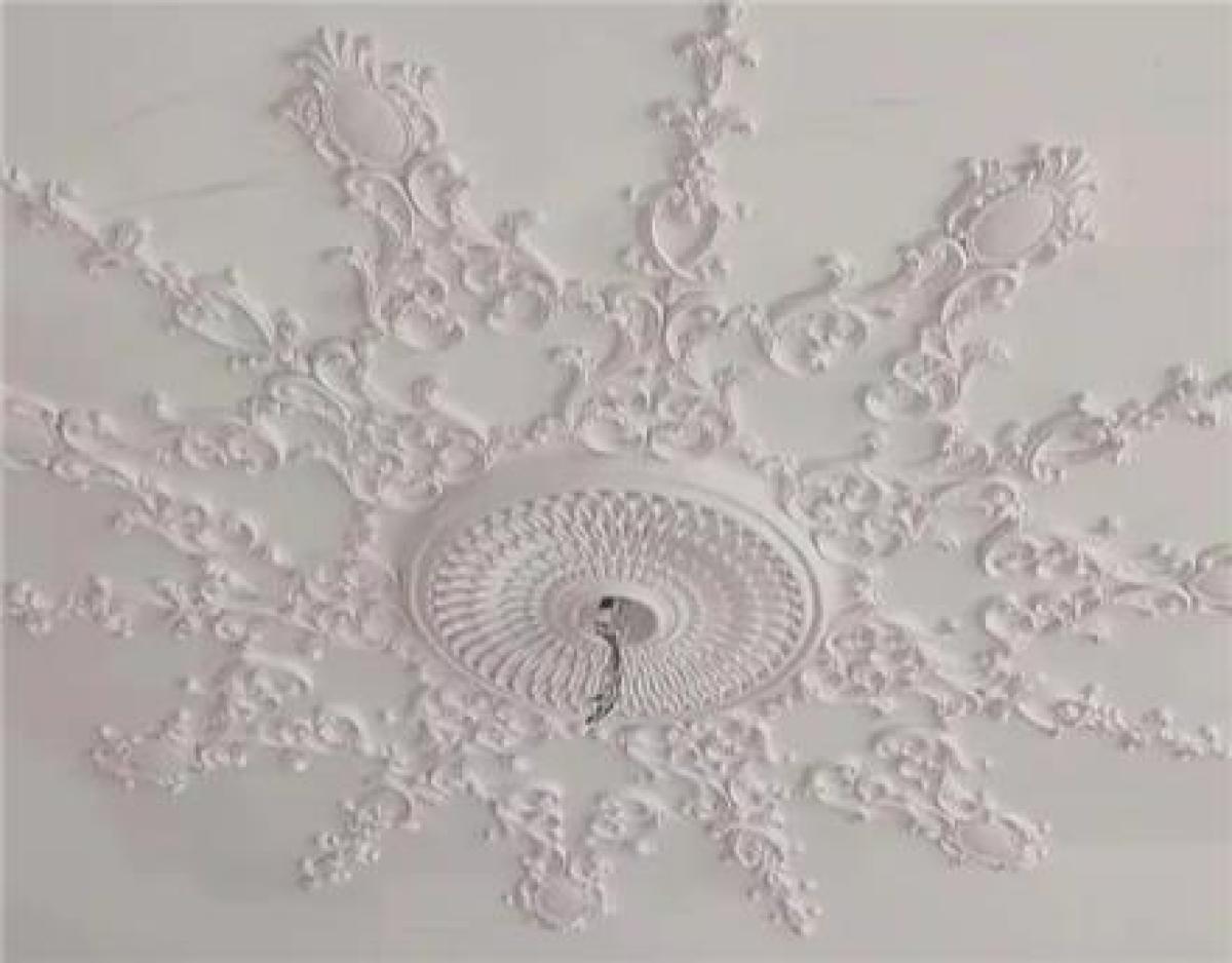 گل سقفی گچی آماده